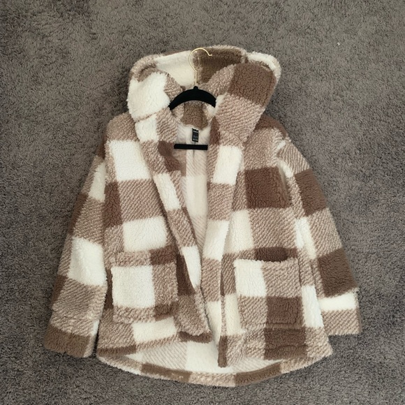 Shein Fuzzy Flannel Jacket - Picture 3 of 4